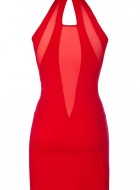 Κοκκινό φόρεμα αμάνικο