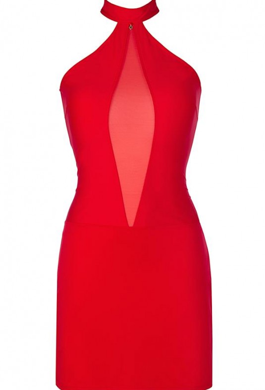 Κοκκινό φόρεμα αμάνικο