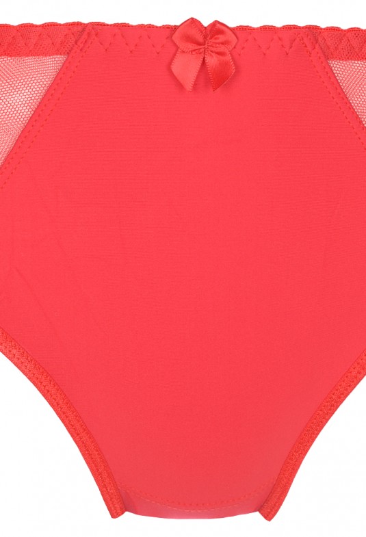  Κλασικό εσώρουχο σε κόκκινο χρώμα PLUS SIZE